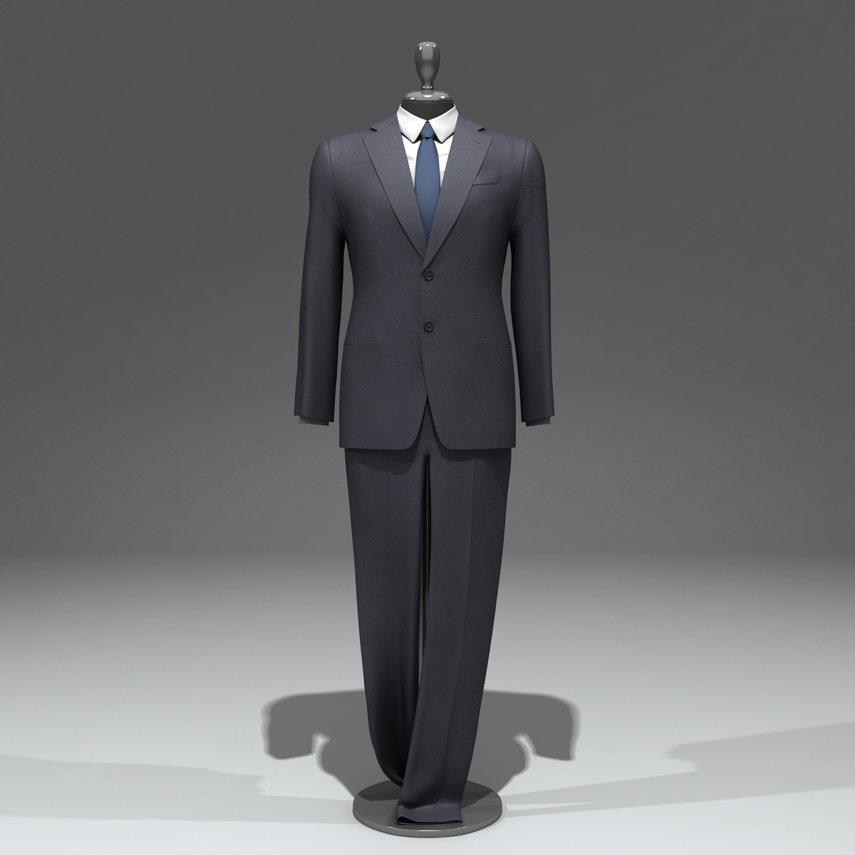 陈列室假人 - 男人的衣服3d模型